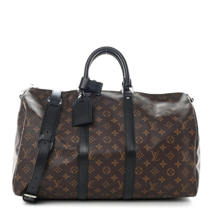 Louis Vuitton LOUIS VUITTON Monogram Macassar Keepall Bandouliere 45 1 of 10
