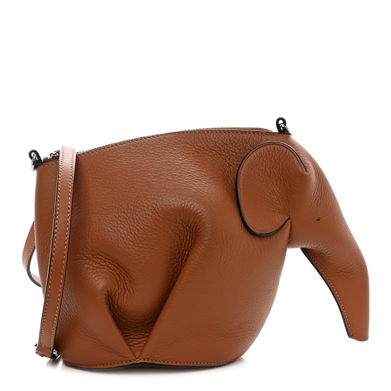 Loewe Calfskin Mini Elephant Crossbody Bag Tan 1 of 9