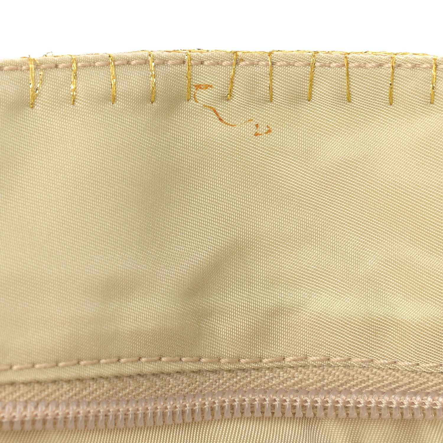 Prada Satin Raso Shoulder Bag Gold 11 of 11