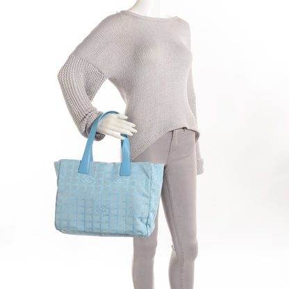 Chanel Nylon Medium Travel Tote Blue 2 of 8