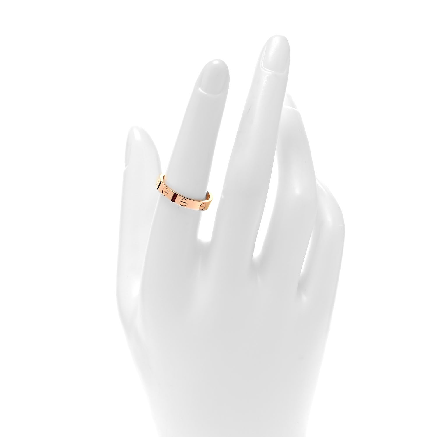 Cartier 18K Pink Gold 3.5mm LOVE Wedding Band Ring 55 7.25 2 of 5