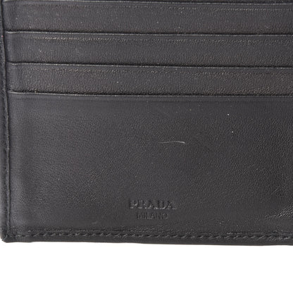 Prada Soft Calf Bi-Fold Wallet Black 10 of 11