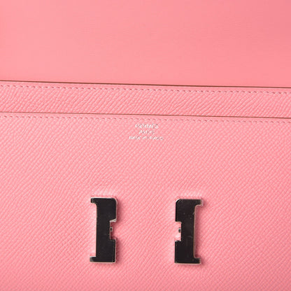 Hermes Epsom Constance Long Wallet Rose Confetti 6 of 8