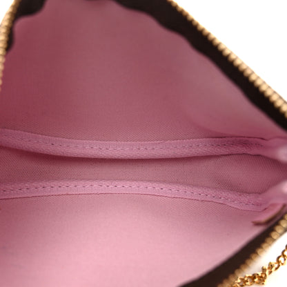 Louis Vuitton Monogram 2021 Christmas Animation Japanese Garden Mini Pochette Accessories Wisteria Pink 5 of 13
