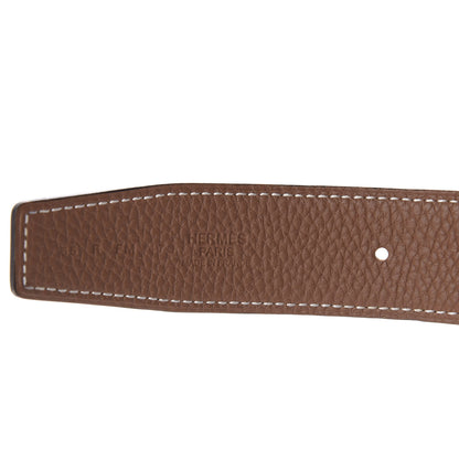 Hermes Box Togo 32mm Belt Strap 85 Black Gold 4 of 6