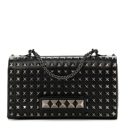 Valentino Garavani Vitello Rockstud All Over Va Va Voom Flap Bag Black 1 of 8