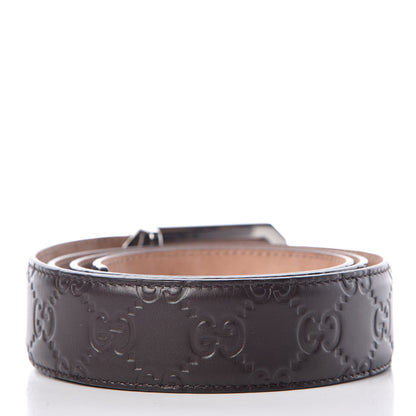Gucci Guccissima Signature Belt 95 38 Dark Brown 3 of 8