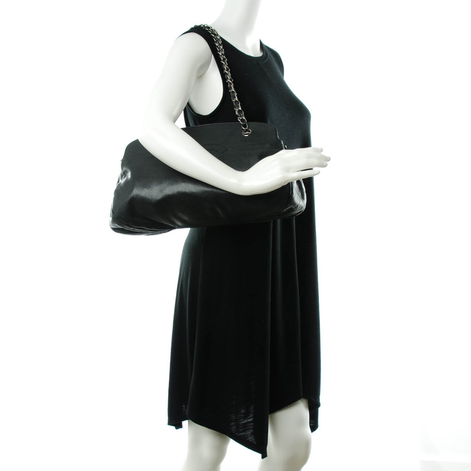 Chanel Caviar Quilted Timeless CC Bowler Bag Black 2 of 7