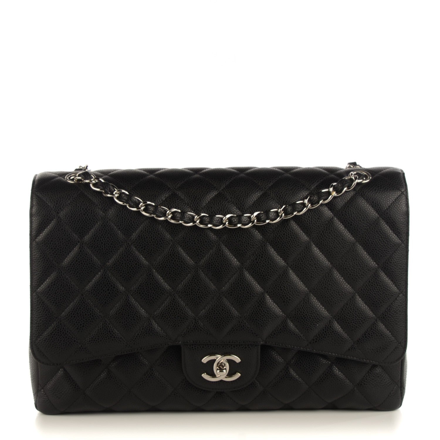 Chanel Caviar Quilted Maxi Single Flap Black 1 of 8