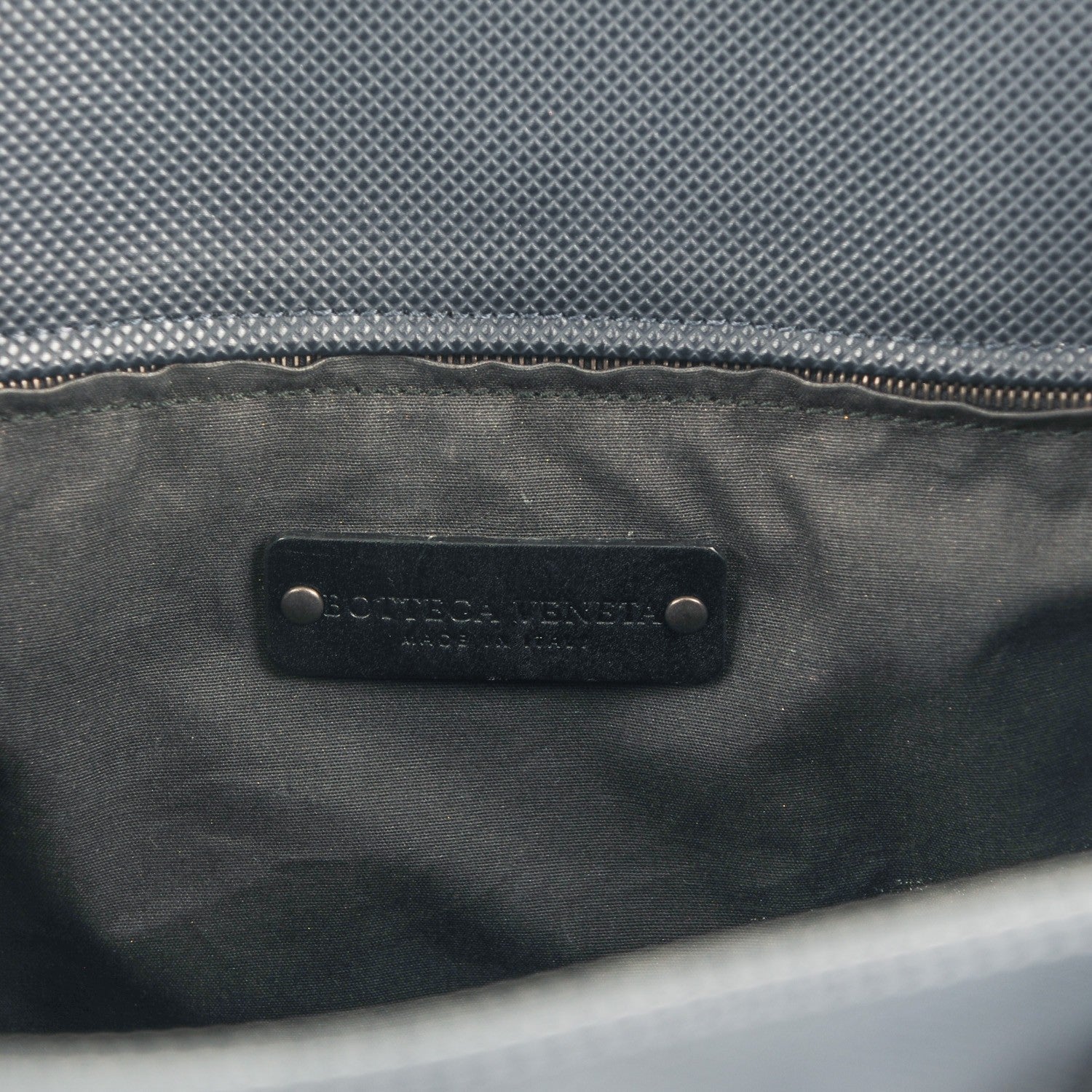 Bottega Veneta Rubberized Canvas Marco Polo Tote Dark Navy 6 of 8