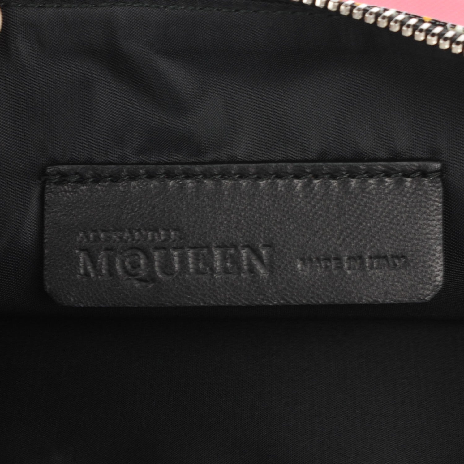 Alexander McQueen Coated Canvas Degrade Skull Zipped Pouch Red 6 of 7