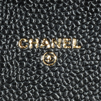 Chanel Caviar Quilted Travel Wallet Black 6 of 7