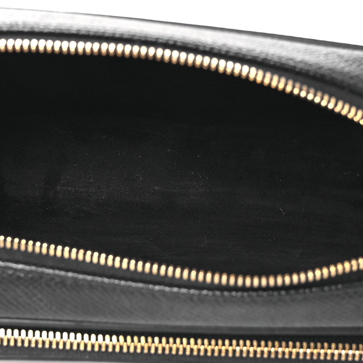 Christian Dior Grained Calfskin Caro Double Pouch Black 5 of 12