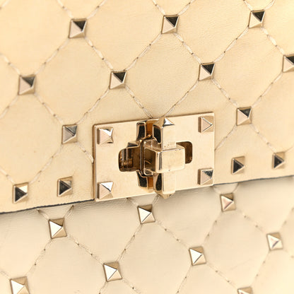 Valentino Garavani Nappa Medium Rockstud Spike Shoulder Bag Light Ivory 11 of 14