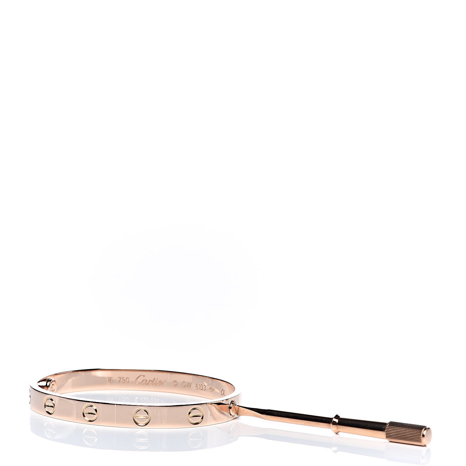 Cartier 18K Pink Gold LOVE Bracelet 16 5 of 6