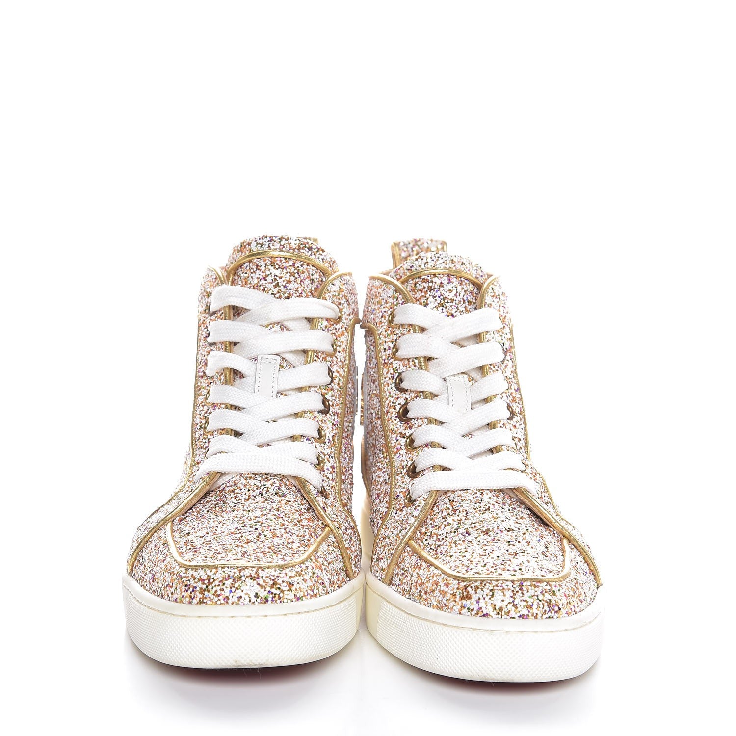 Christian Louboutin Glitter Nappa Rantus Orlato Sneakers 38 Multi Gold 2 of 12