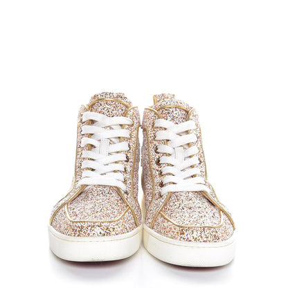 Christian Louboutin Glitter Nappa Rantus Orlato Sneakers 38 Multi Gold 2 of 12
