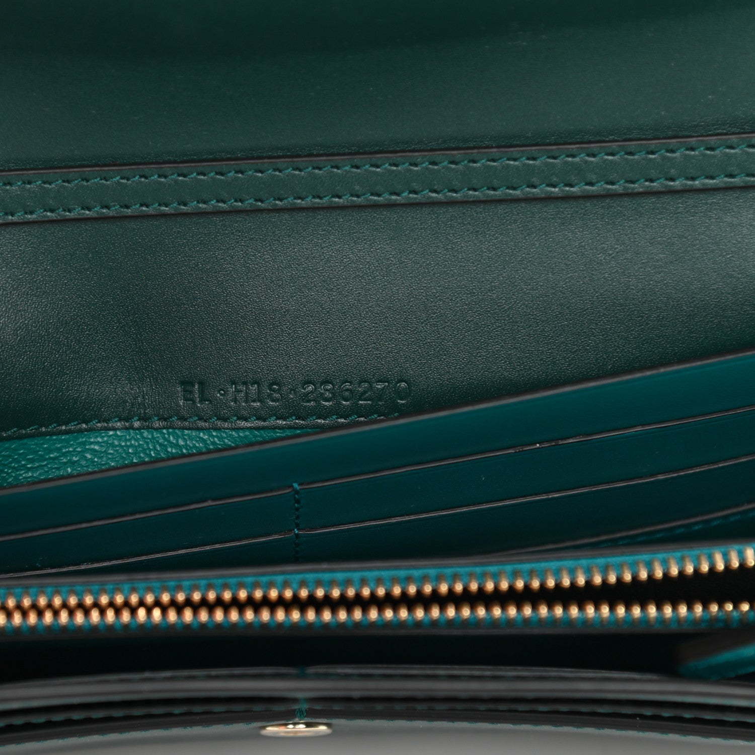 Bulgari Calfskin Serpenti Forever Chain Wallet Green 7 of 14