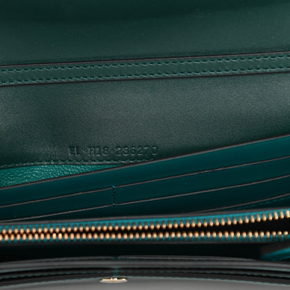 Bulgari Calfskin Serpenti Forever Chain Wallet Green 7 of 14