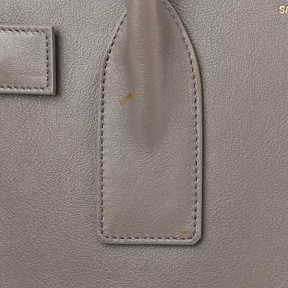 Saint Laurent Calfskin Large Sac De Jour Carryall Grey 16 of 19