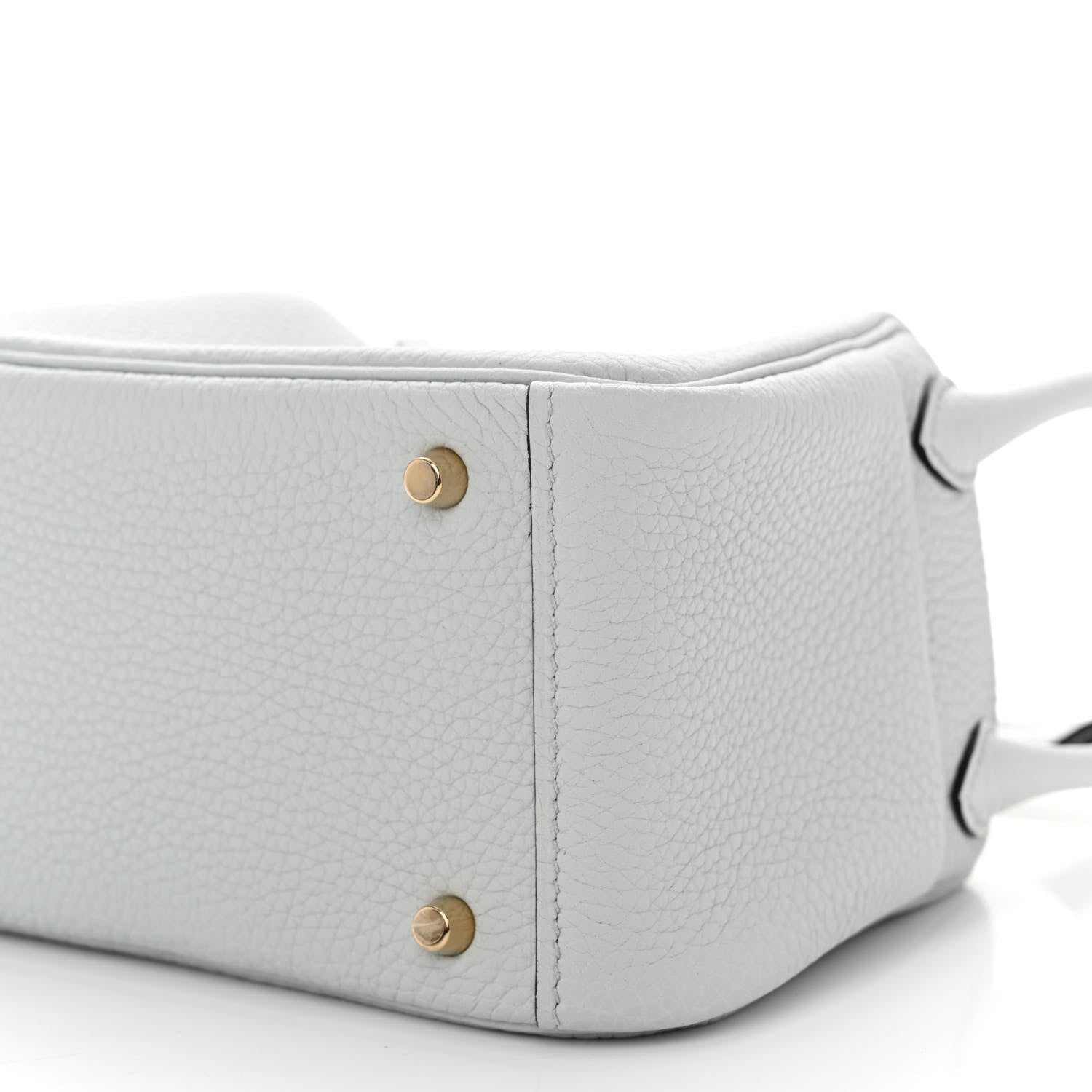 Hermes Taurillon Clemence Mini Lindy 20 Bleu Pale 10 of 10