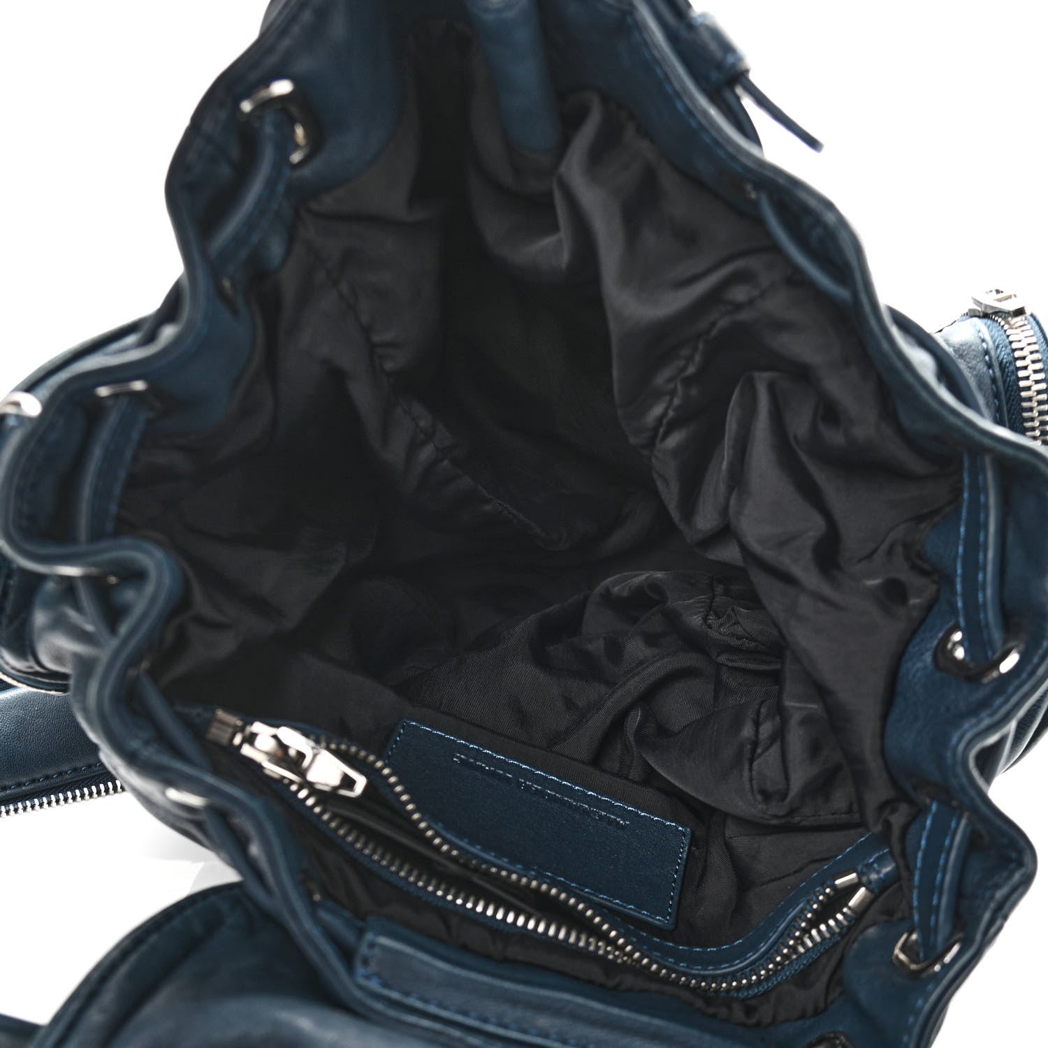 Alexander Wang Lambskin Mini Marti Backpack Petrol Rhodium Hardware 4 of 8