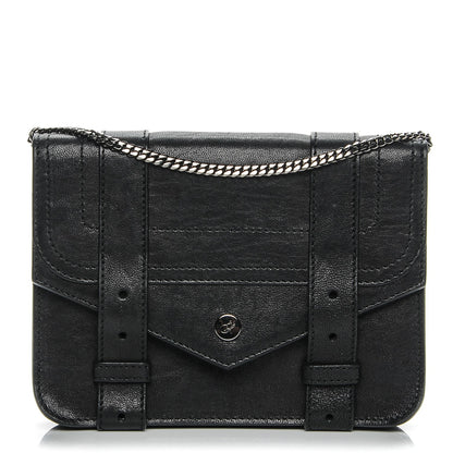 Proenza Schouler Lambskin PS1 Large Chain Wallet Black 1 of 6