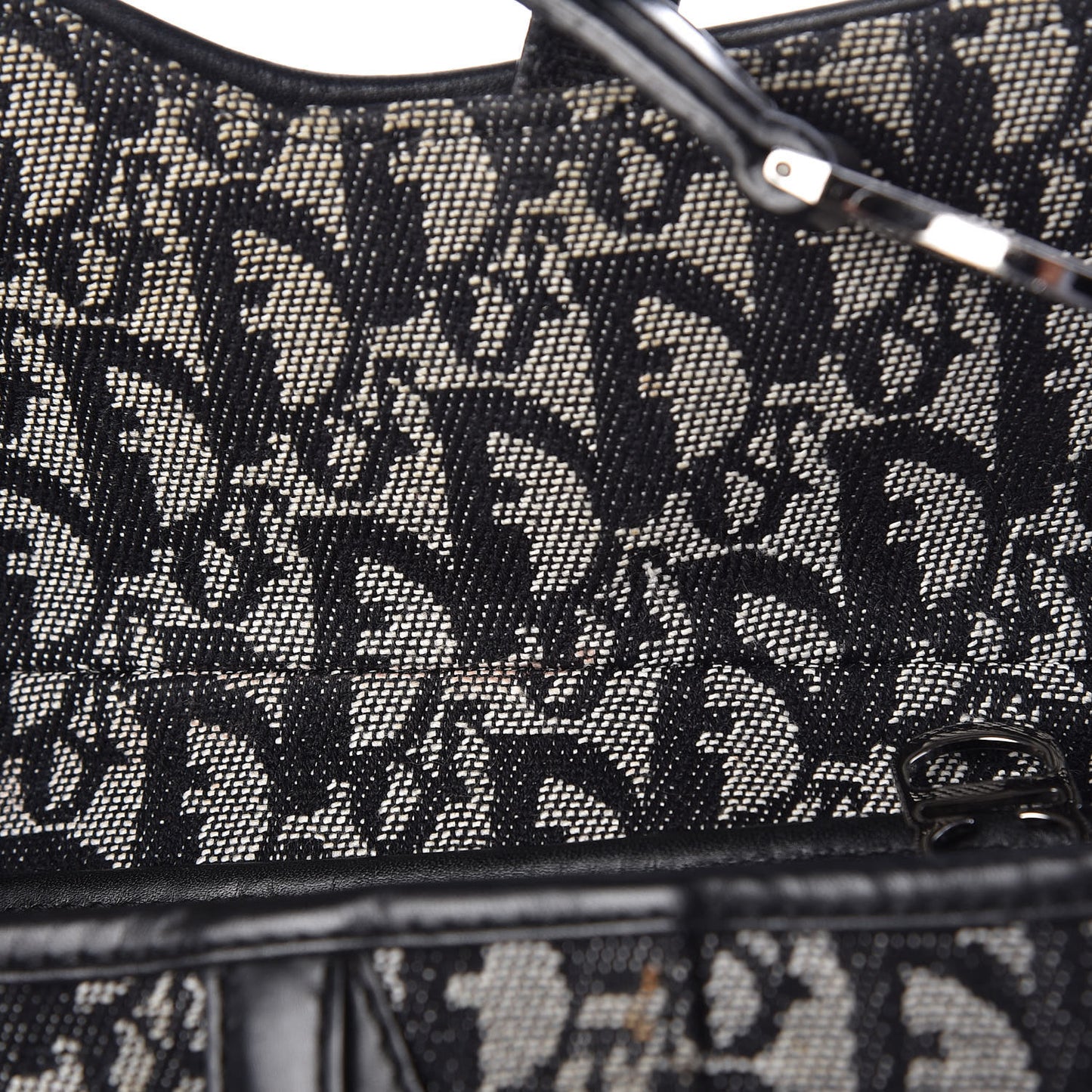 Monogram Saddle Bag Black
