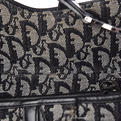 Christian Dior Monogram Saddle Bag Black 9 of 10