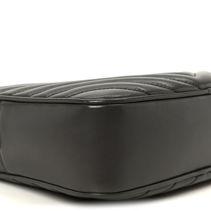 Saint Laurent Calfskin Matelasse Monogram Lou Camera Bag Storm 9 of 10
