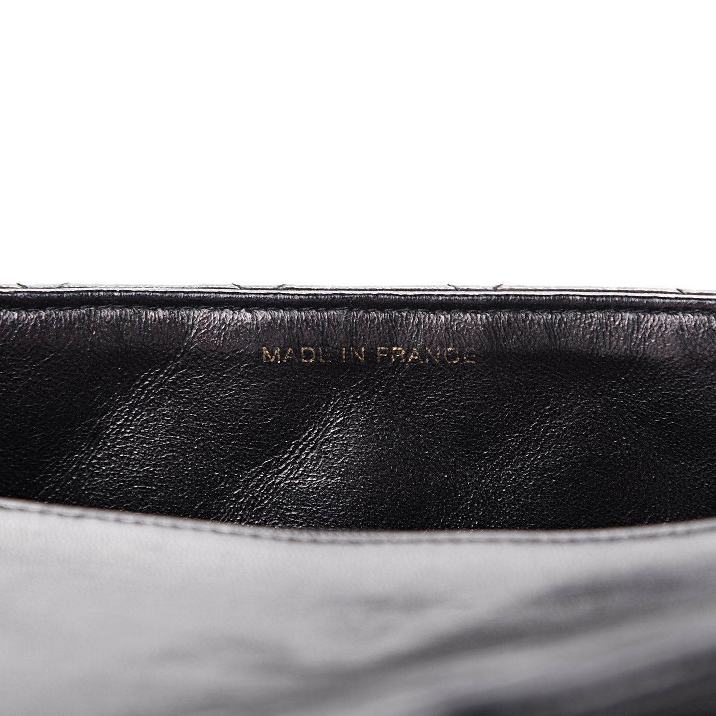 Lambskin Quilted Mini Square Flap Black