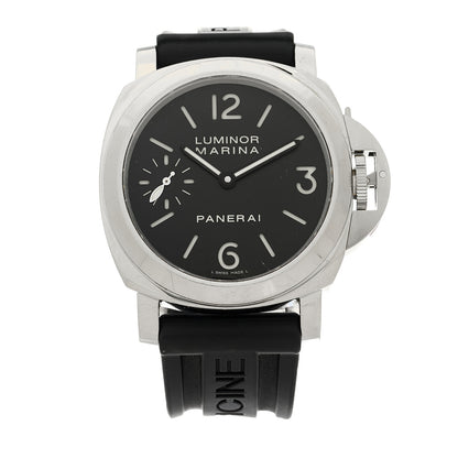 Panerai Stainless Steel Rubber 44mm Luminor Marina Manual Winding Watch Black PAM00111 1 of 4