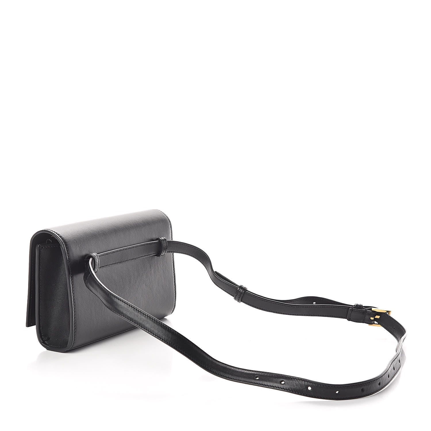 Saint Laurent Smooth Calfskin Monogram Kate Belt Bag Black 3 of 8