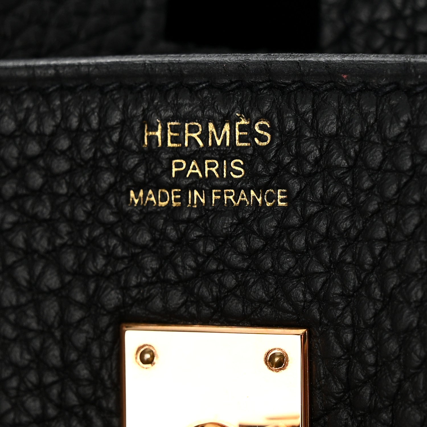 Hermes Togo Birkin 25 Black 6 of 12