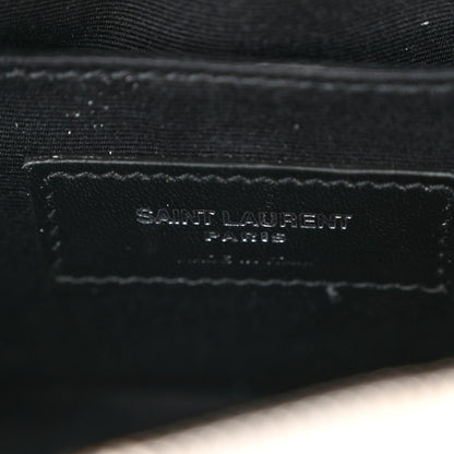 Saint Laurent Calfskin Matelasse Monogram Lou Belt Bag Grey 6 of 10