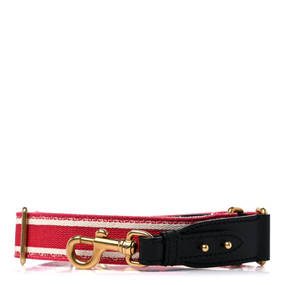 Christian Dior Canvas Embroidered Toile De Jouy Shoulder Strap Red 2 of 4