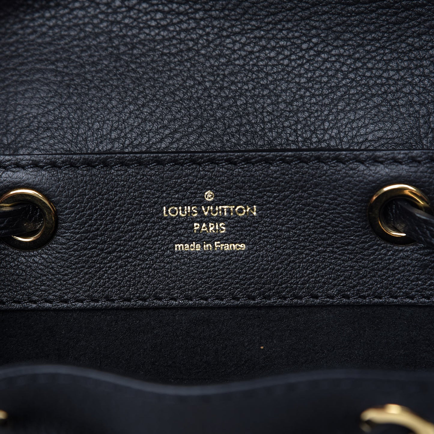 Calfskin Lockme Mini Backpack Black