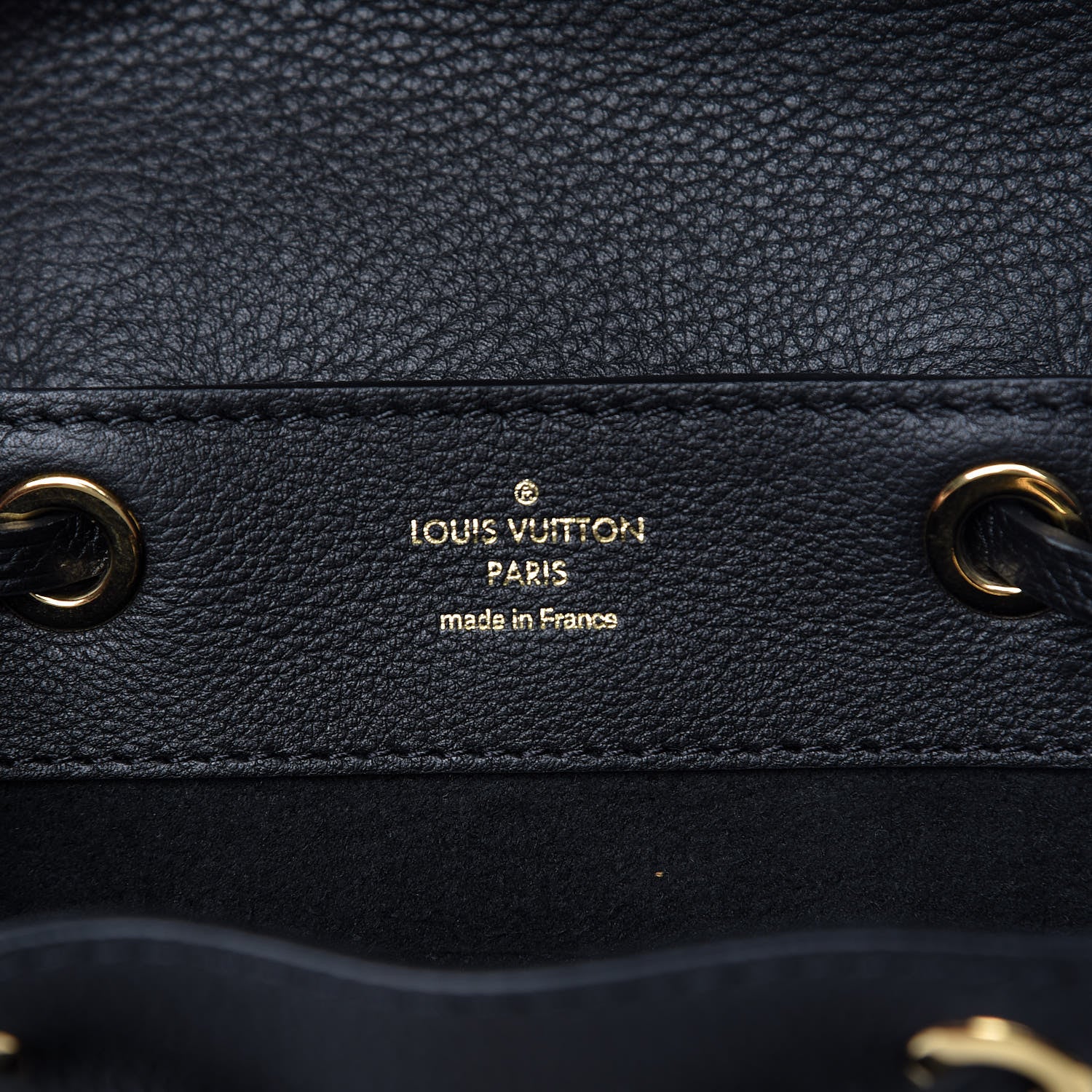 Louis Vuitton Calfskin Lockme Mini Backpack Black 6 of 6