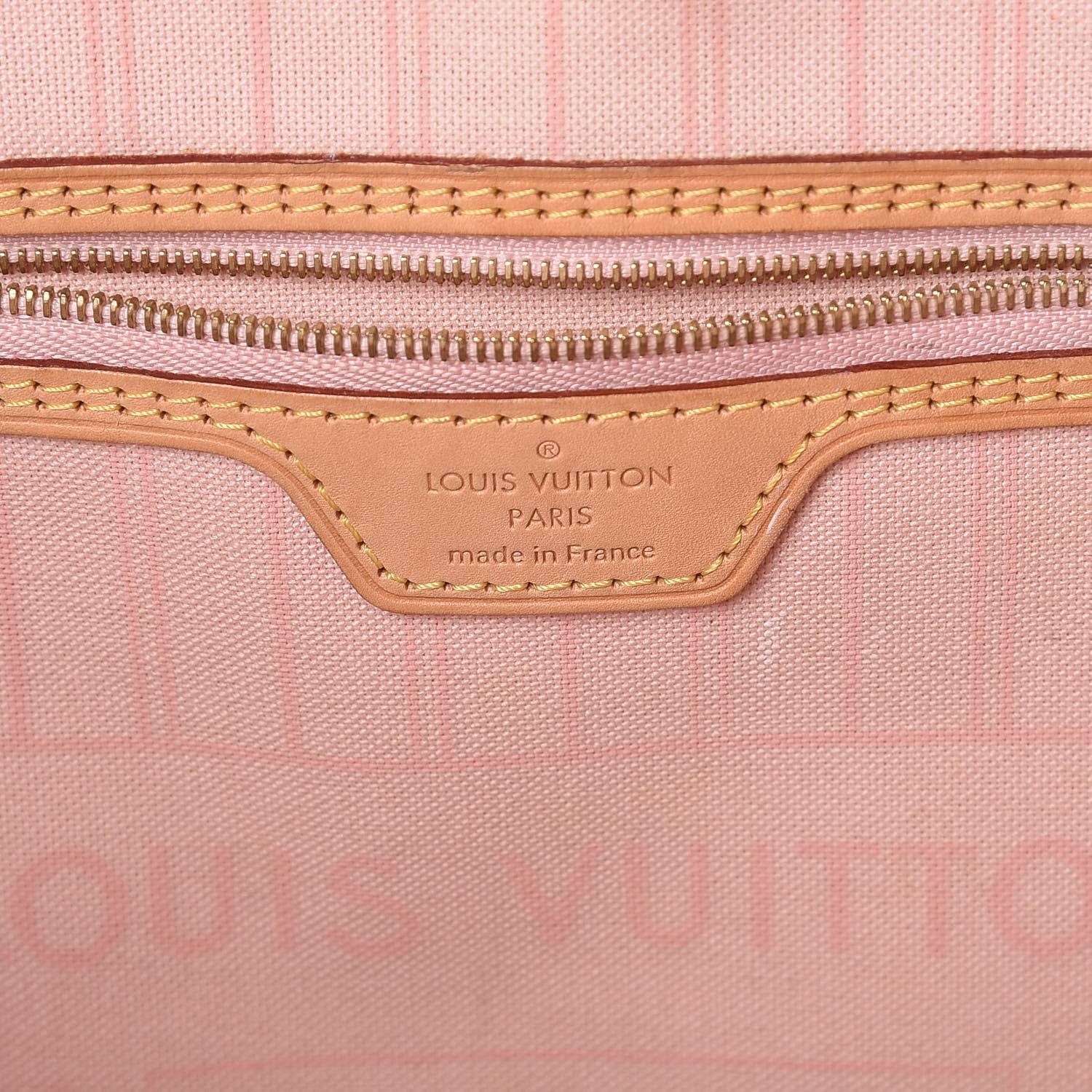 Louis Vuitton Damier Azur Neverfull MM Rose Ballerine 8 of 23