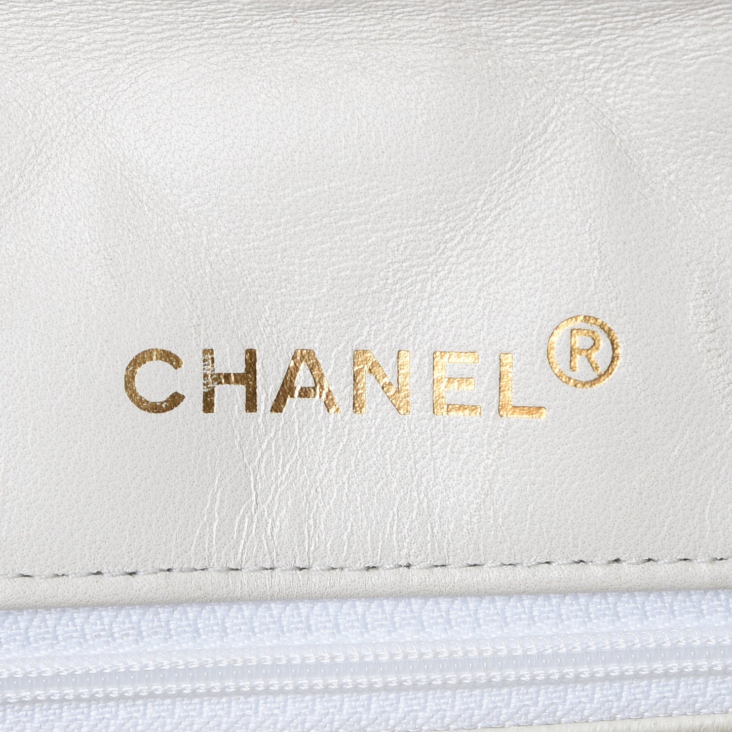 Lambskin Quilted Small Single Flap White
