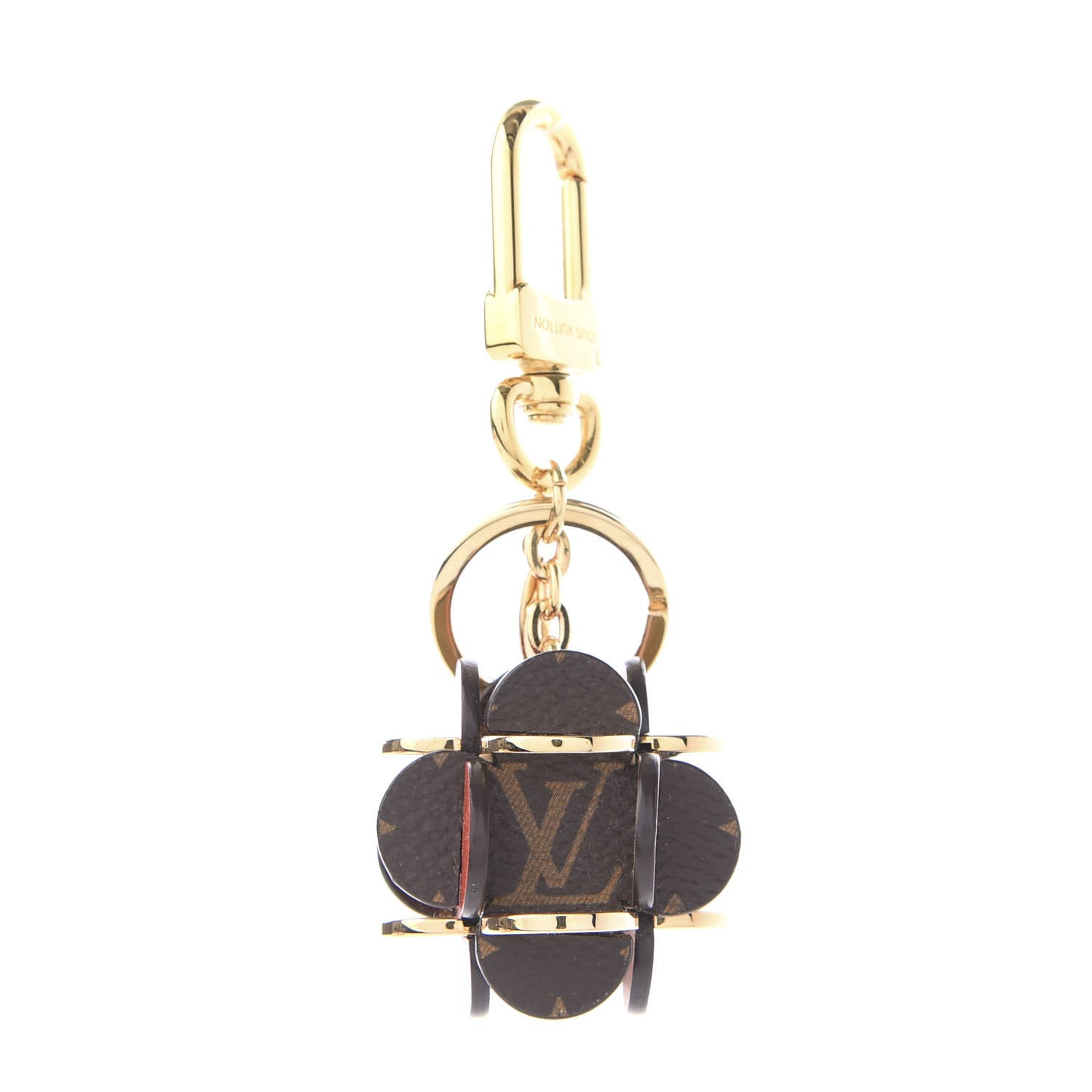 Monogram Flowering Bag Charm Key Ring