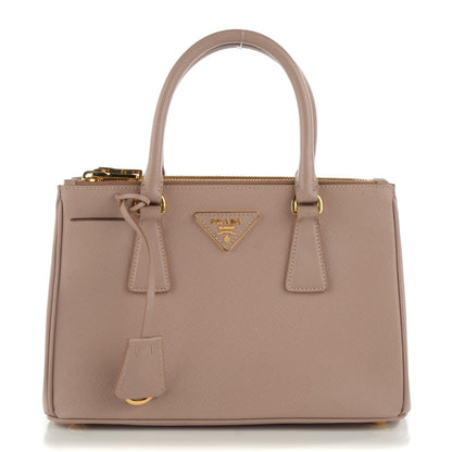 Prada Saffiano Small Galleria Double Zip Tote Cammeo 1 of 9