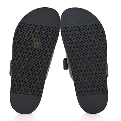 Hermes Calfskin Womens Chypre Sandals 41 Black 5 of 9