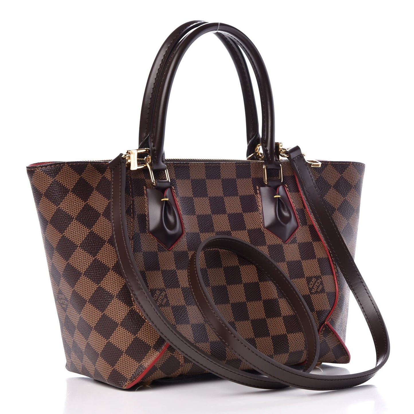 Damier Ebene Caissa Tote PM Cherry