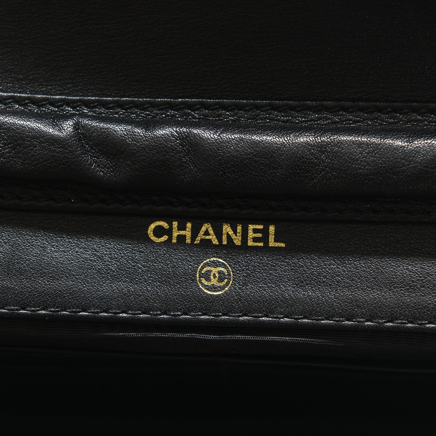 Chanel Patent Timeless CC Wallet On Chain WOC Black 6 of 7
