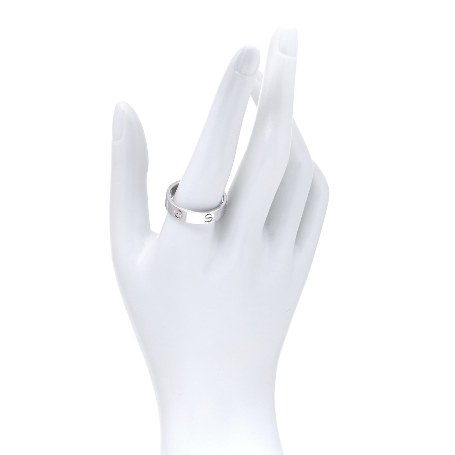 Platinum 5.5mm LOVE Ring 65 11
