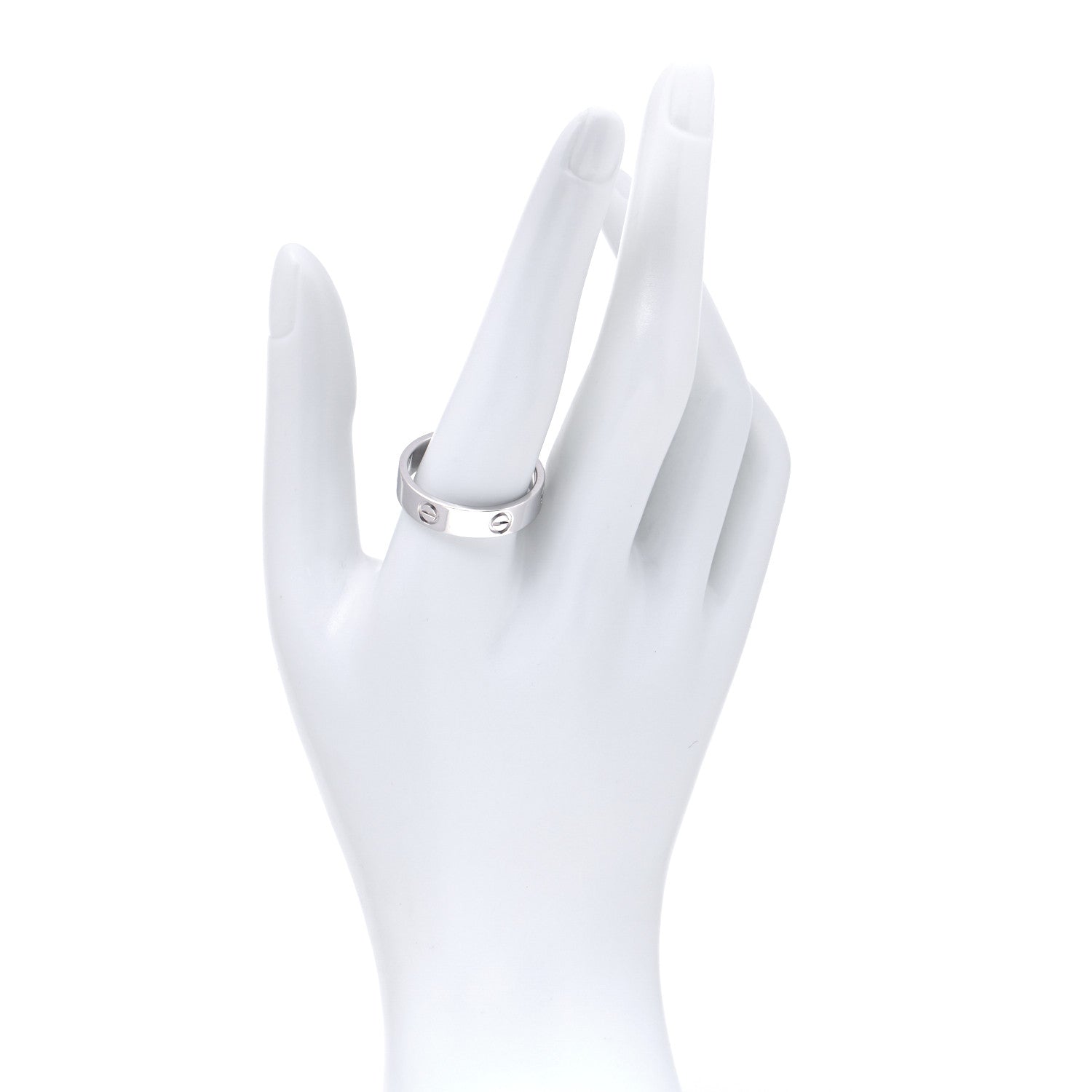 Cartier Platinum 5.5mm LOVE Ring 65 11 3 of 10