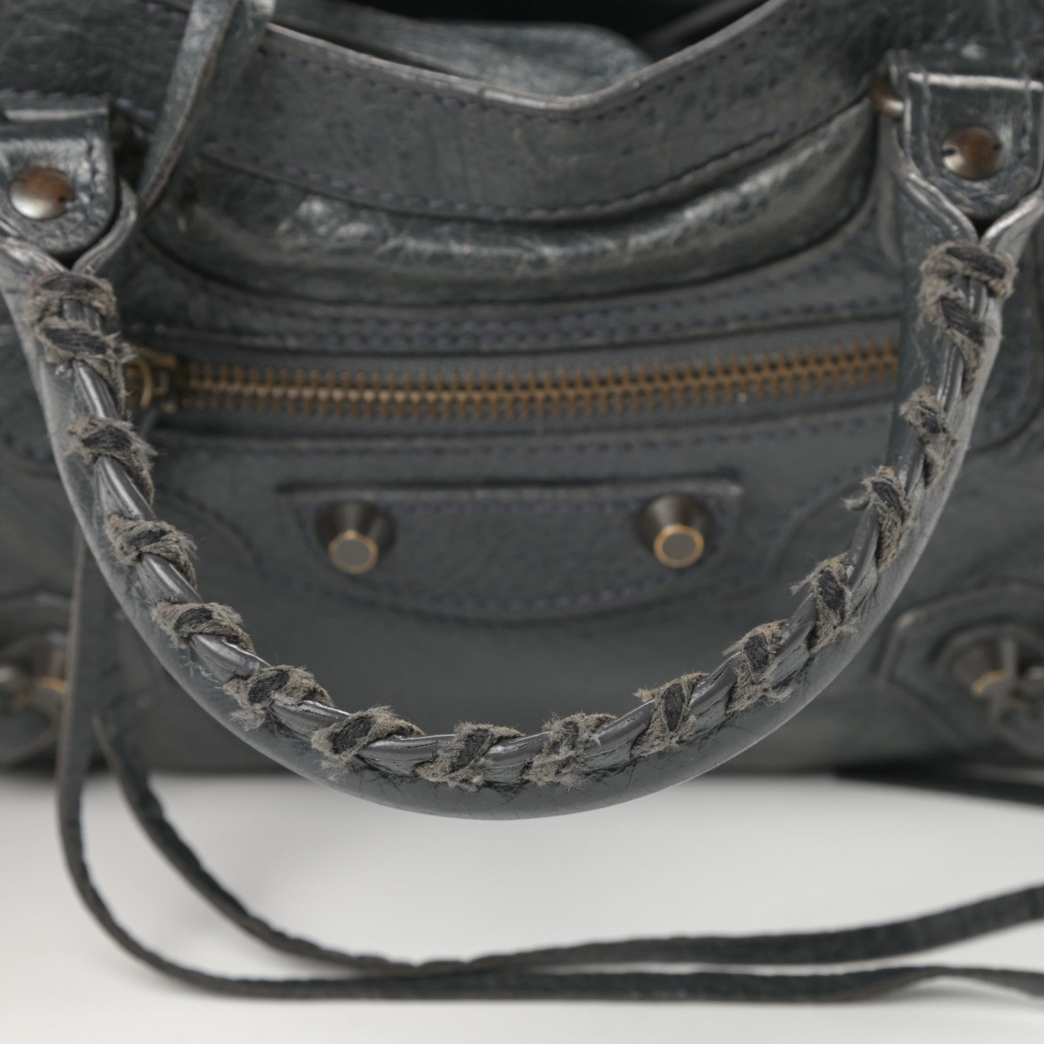 Balenciaga Agneau Classic Hardware Mini City Anthracite 14 of 16