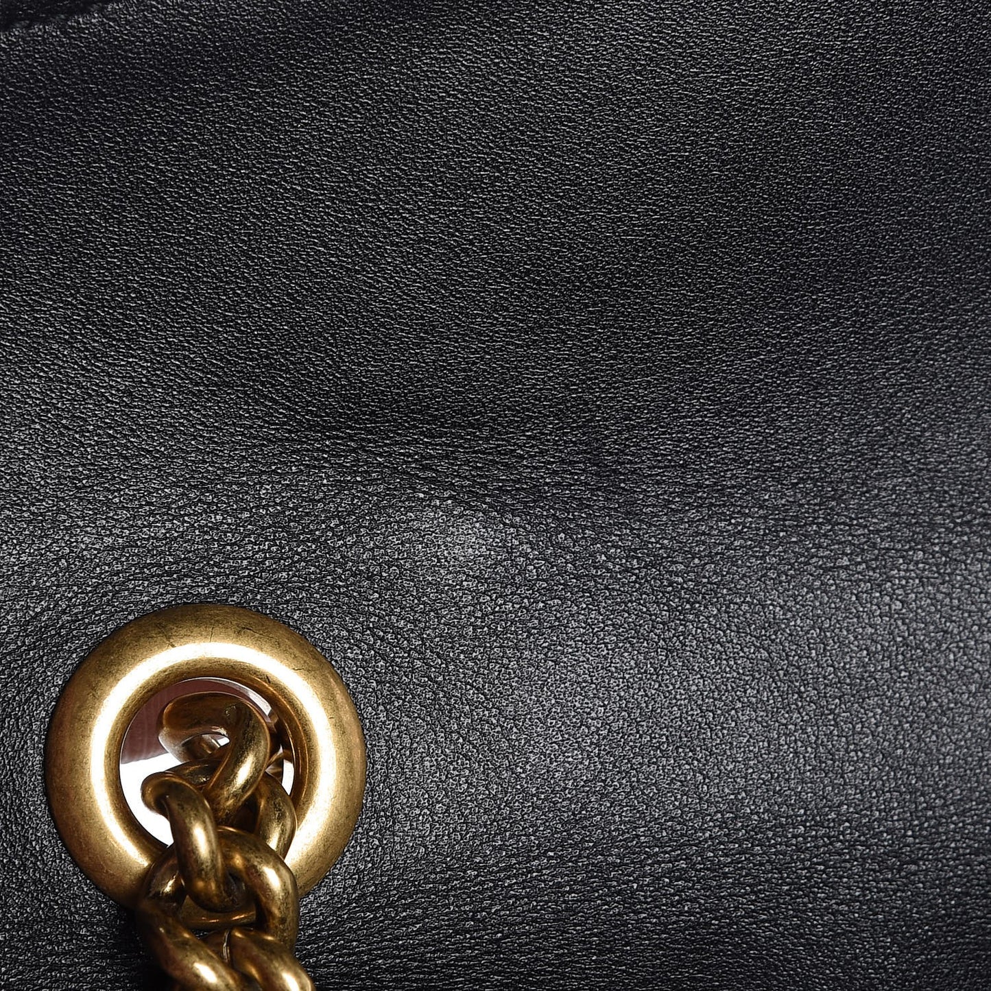 Calfskin Matelasse Studded Small Pearly GG Marmont Shoulder Bag Black