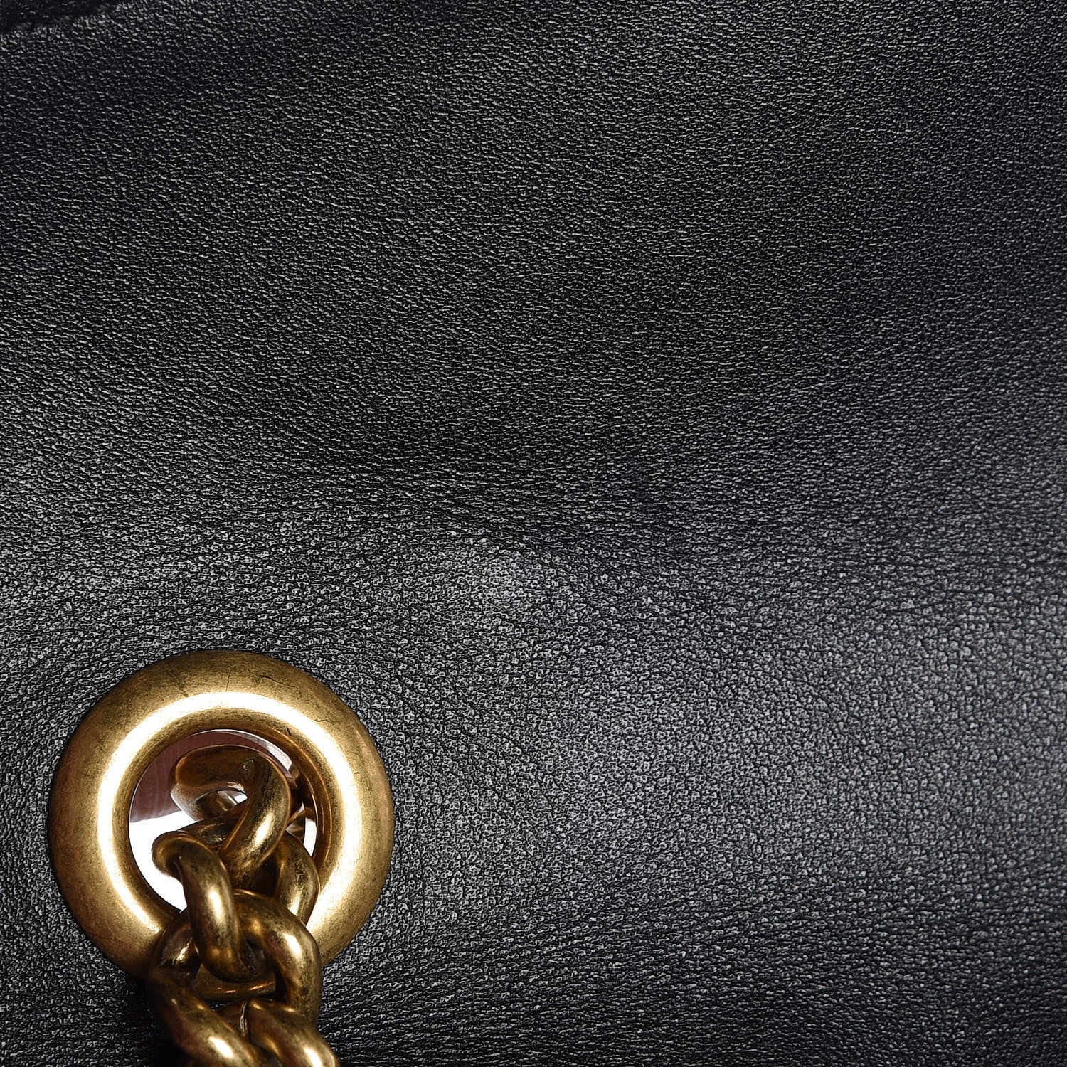 Gucci Calfskin Matelasse Studded Small Pearly GG Marmont Shoulder Bag Black 8 of 8